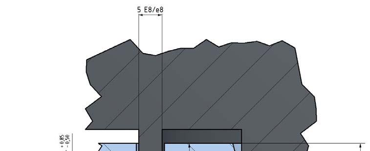 UTB ve Zlíně, Fakulta technologická 25 Obr. 12. Detail originální DR s uvedením výrobních tolerancí 1.4.3 Rozbor geometrie spoje Při zohlednění všech výkresových tolerancí viz obr. 12., se bude zcela nepochybně výška azbestového kroužku pohybovat v intervalu 4,85 3,5 mm.
