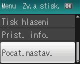 1. kapitola Indikace na displeji LCD 1 Displej LCD zobrazuje aktuální stav nečinného zařízení. 1 Základní operace 1 Následující kroky ilustrují postup při provádění změn nastavení zařízení.