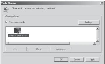 Povolte sdílet svá média s Bezdrátovým LAN internetovým rádiem (WIRELESS LAN INTERNET RADIO), což je název zařízení pro vysílání hudby.