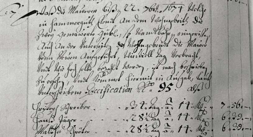 1665 7: Alexander Matthes a Leopold Balthasar Zanetti 1669: odkoupení hamerského statku Franzem Sigismundem Thunem 1671 1674: hamerský statek