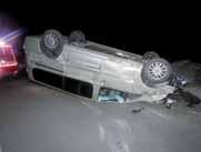Při pádu si způsobil zranění, se kterým byl převezen do prostějovské nemocnice. Při dopravní nehodě byla na automobilu způsobená škoda předběžně vyčíslena na třicet tisíc korun.