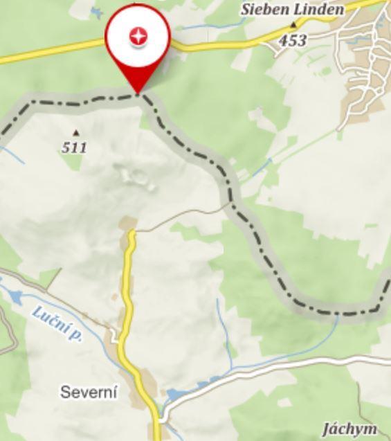 Extrémní bod polohy ČR (1) Steinigtwolmsdorf Nejsevernější bod: u obce