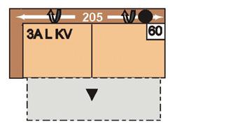 280 Kč 28 380 Kč 29 480 Kč 30 580 Kč 31 680 Kč 62 3AELKV 178 3-sedák s nastavením opěrky hlavy a funkce příčného lůžka, bez područek, možné pouze v