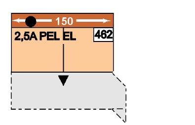 2APEREL 120 98 96 482 2AEL 120 98 96 TABURET 2,5-sedák bez područek, příčné lůžko Ložná plocha: 142 x 124