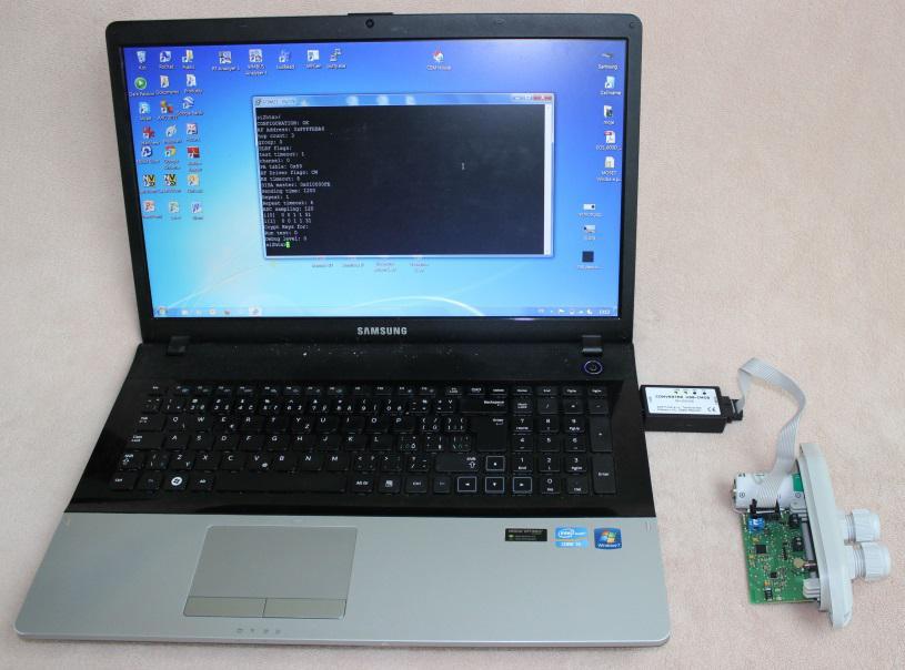Obr. 3: Konfigurace modulu přes USB port počítače 3.1.