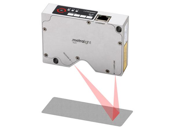 milimetrů s šířkou profilu až 100 mm. Společnost Metralight uvádí rozlišení v ose x s hodnotou 3 µm, rozlišení v ose z (tj.