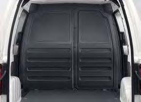 Caddy skříňový vůz je tak možné velmi rychle proměnit na plně funkční servisní vozidlo pro opraváře, instalatéry a mnoho dalších profesí. 01 Úchytné lišty.