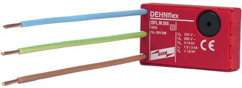 DEHNflex M Svodič přepětí, Typ 3 vejde se do každé 60 mm zásuvkové krabice pro dovybavení stávajících aplikací