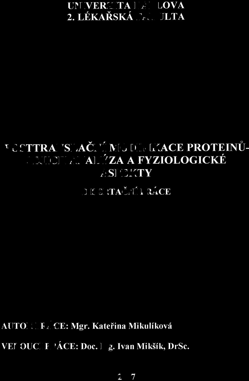 UNIVERZITA KARLOVA 2.
