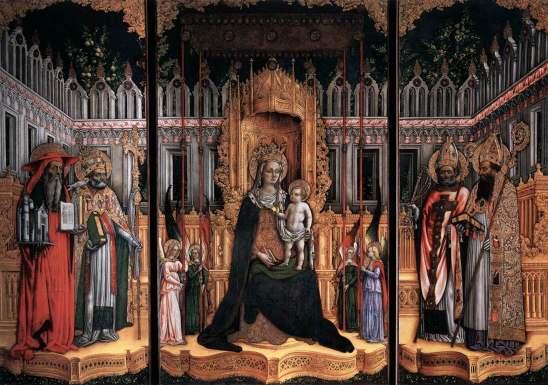 Triptych se čtyřmi církevními otci, Scuola Grande