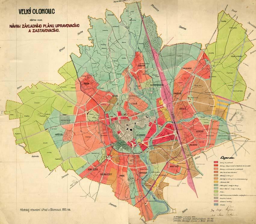 Řešené území Velký Olomouc - návrh základního