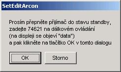Zadejte prosím v poli "Sériový port" ten správný port. Pak klikněte na OK. Všechny ostatní nabídky tohoto menu jsou detailně vysvětleny v kapitole 5.d. Nyní klikněte na tlačítko "Soubor".