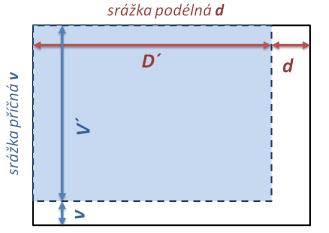 Geodetické výpočty I. DÉLKOVÁ SRÁŽKA určí se rozdílem délky sekční čáry správné D resp.