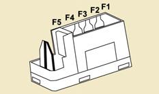 Výměna pojistky POJISTKY V KABINĚ 156 Pojistka F Proudová hodnota A 1 - Volná 2 20 Vyhřívání
