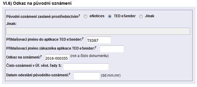 VI.5) Doplňující informace PROVOZNÍ ŘÁD - Příloha 3 Oddíl VI.