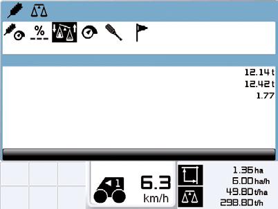 Společně s parametry, jako je šířka a rychlost vkládacího zařízení, je nepřetržitě měřen objemový průtok.