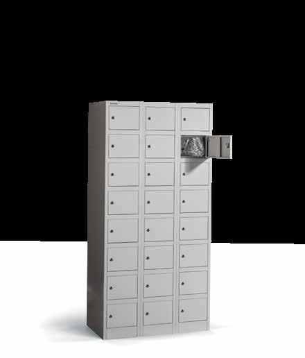 Ve skříňkách na úschovu od firmy metalobox jsou tyto předměty na správném místě.