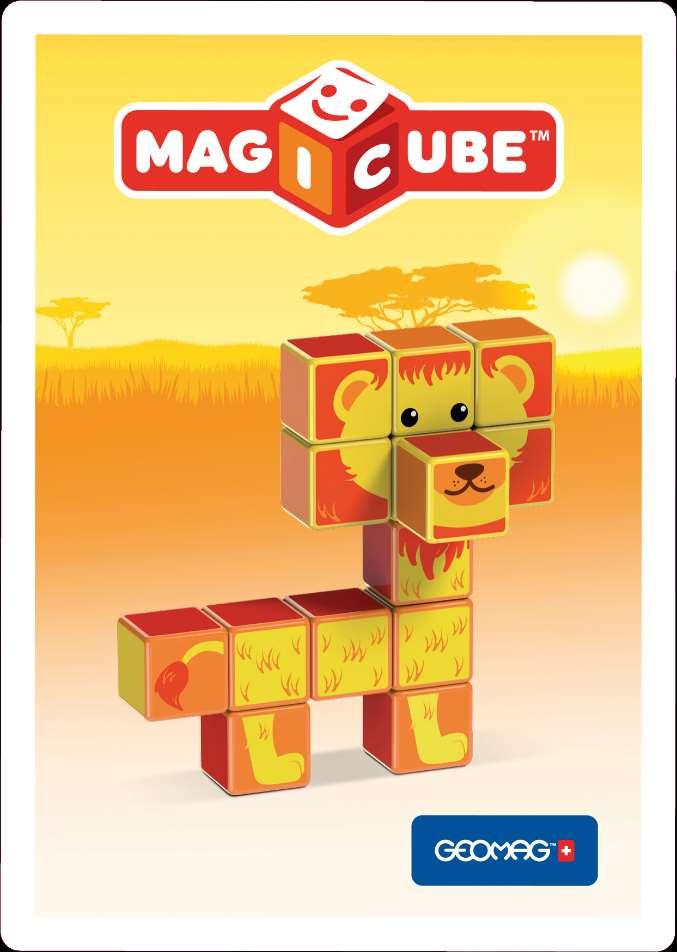 TM Toys Sp. z o.o. (Polsko) www.tmtoys.cz Design: Dušan Ingr MAGICUBE (sada safari) MAGICUBE jsou vysoce kvalitní (švýcarská výroba) kostky určené pro nejmladší děti od 18 měsíců.