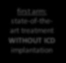 RESET-SCD 150 Electrophysiology centres in 13 countries 1:1 Randomization of 3600 patients first arm: state-of-theart treatment WITHOUT ICD