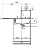 Franke Largo materiál model LAX 614/7 spodní skříňka od 600 mm 2 7 miska LAX 614, 112.0016.