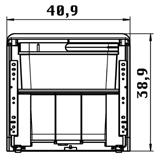 Franke sortery řada 700 Náhradní díly doplňky Sorter 700 B 45, K 45, M 45 spodní skříňka od 450 mm 409 389 461 mm rozložení košů pro y 700 B 45/2, 700 M 45/2 700 K 45/2