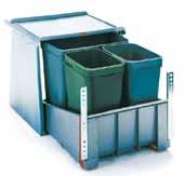 497 Kč 6 300 Kč 18 l 18 l Sorter Basic (B) se vysouvá pomocí úchytky na přední straně dvířek a má samouzavírání, které zabírá 35 mm před korpusem.