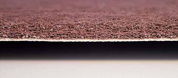 Podkladový materiál Vláknové rouno nanesené na pevném podkladu Nové brusivo VSM NON-WOVEN na tkaninovém