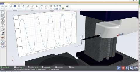 Program Metrology 4.0 je jednoduše ovladatelný, s intuitivním uživatelským rozhraním, virtuálním zobrazením a ovládáním v reálném čase.