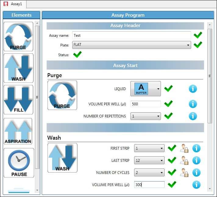 Assay end Panel informuje, že v Assay Start již není žádný další element a celá esej je tím pádem ukončena.