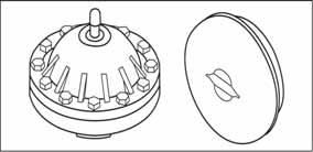 3 - Popis Sací filtr Sací filtr je umístněn pod třícestným sacím ventilem.. Pojišťovací ventil Je vyroben z litiny a je umístněn v přední části stroje za řídící jednotkou.