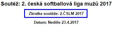 Vložení linku na www.softball.cz/iscore 1.