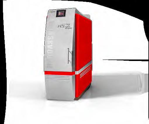 HV 20 60 kw dřevozplynující kotel na 1/2m polena KOTEL NA KUSOVÉ DŘEVO Hargassner má dlouholeté zkušenosti s kotli na biomasu.