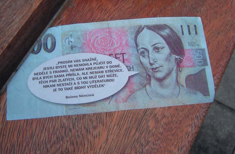 Nejčastěji byly lepeny v blízkosti bank a jiných fi nančních institucí.