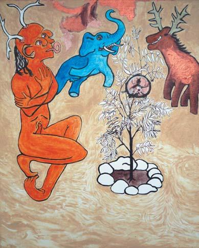 70x55 cm, 2008 Květ, olej na plátně,