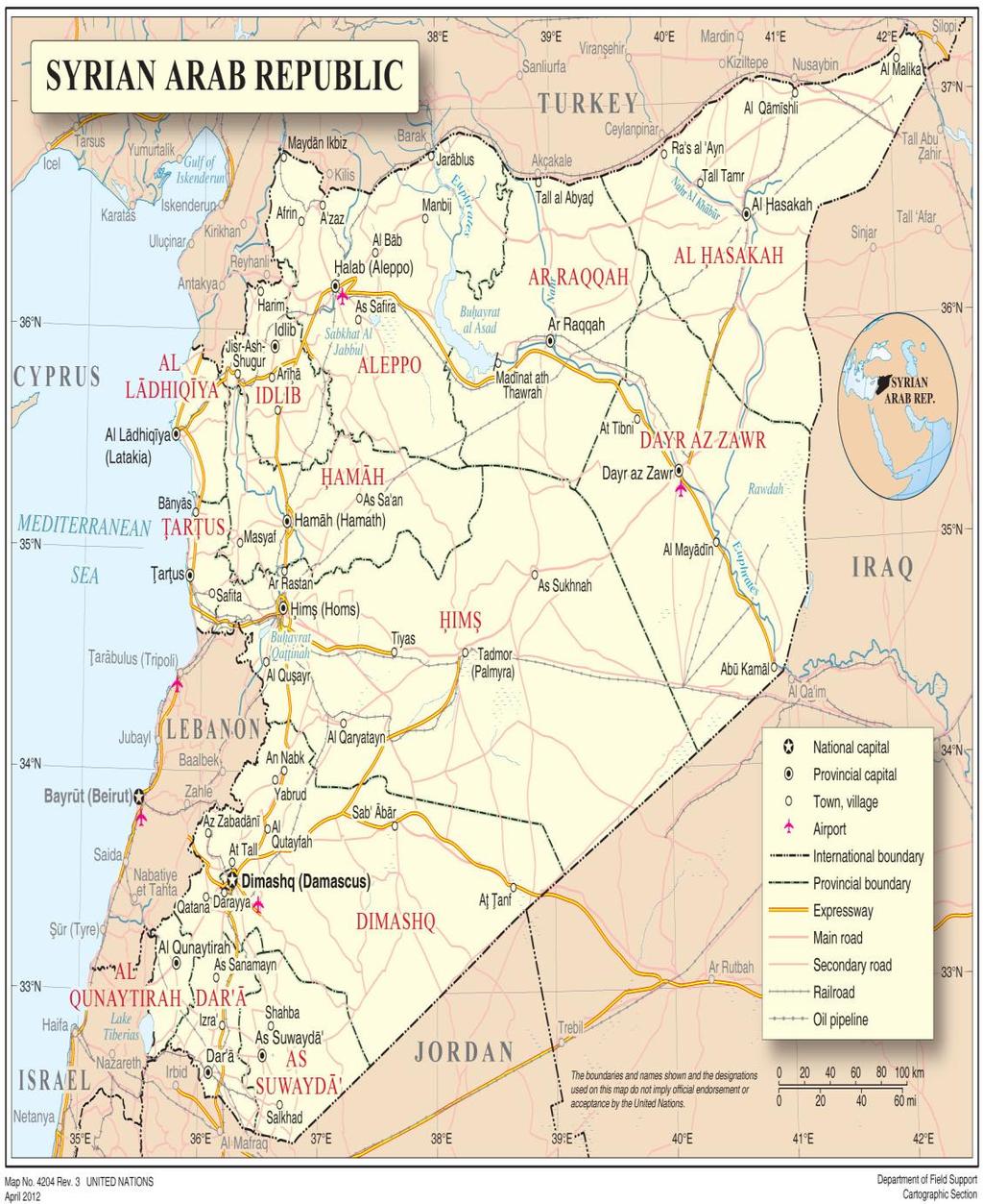 5. Mapa Sýrie CRISIS GROUP (b ) Middle East Report N