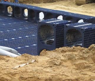 období. Firma Wavin podrobuje veškeré své výrobky důkladným testům. U svých vsakovacích boxů provedla podrobné zkoušky životnosti na dobu 50 let.