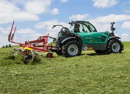 Možnost agregace s přívěsy Další traktor nechte při setí doma Masivní rameno teleskopického výložníku Konstrukce přizpůsobena pro