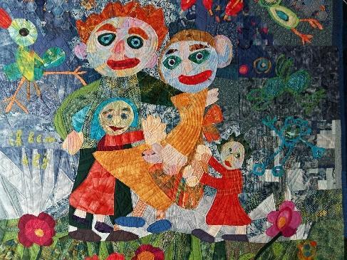 Ve své galerii pak kromě millefiori quiltů nabídne i druhý směr své tvorby quilty s figurální tematikou.