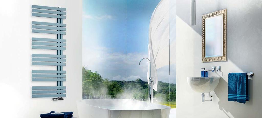 Miro Stylový radiátor Miro sestavený z širokých ocelových profilů poskytne vkusný zdroj tepla nejen koupelně,