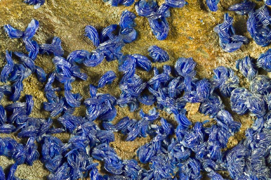 Bureš 2006 Malachit a azurit se vyskytují na puklinách a trhlinách prokřemenělých proterozoických drob až prachovců kralupsko-zbraslavské skupiny Barrandienu (blovické souvrství) v těsné blízkosti