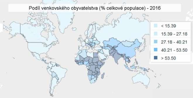 Důležitým znakem venkovského sídla je to, že neposkytuje žádné služby obyvatelům okolních sídel a nevytváří si tedy žádné zázemí, což je typické pro města.