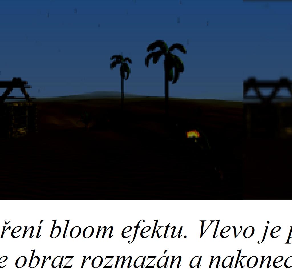 staženy na nulu a oblasti s vysokým jasem jsou mírně redukovány.
