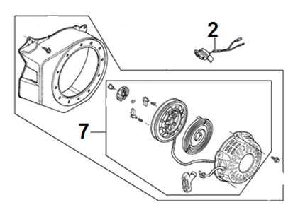 2 271660038-0001 Vypínač motoru Engine STOP switch