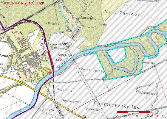 Nejbližší lokality ÚP Rohatec jsou plocha Z8 (rekreace hromadná u stávajícího přístavu, představující stanovení podmínek pro úpravu stávajícího spíše živelného stavu /poloha až za tratí po proudu/) a
