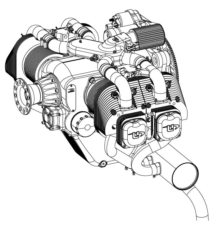 Obr. 4.3: 3D pohled na motor UL Power 350iS[24] 4.10.2 Volba vrtule Vrtule MTV-1 výrobce MT Prop zobrazená na obr. 10.