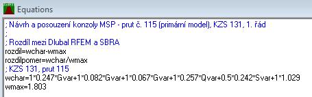 Obrázek 8: SBRA Výpočtový model konzola Výsledný imální průhyb konzoly HEB 0, viz obr. 9, činí,,79 mm.