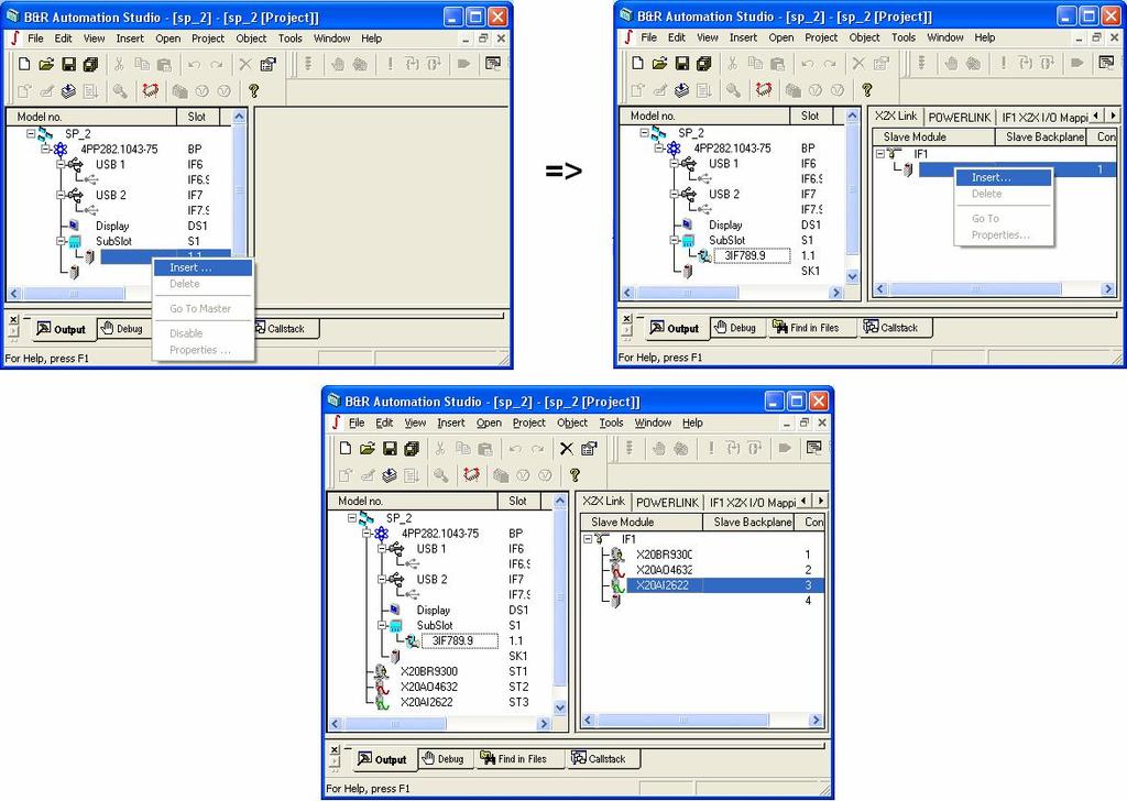 60 Config3 Umožňuje simulaci na softwarovém automatu AR000, pro vizualizaci lze využít program VNC viewer (viz literatura [9]).