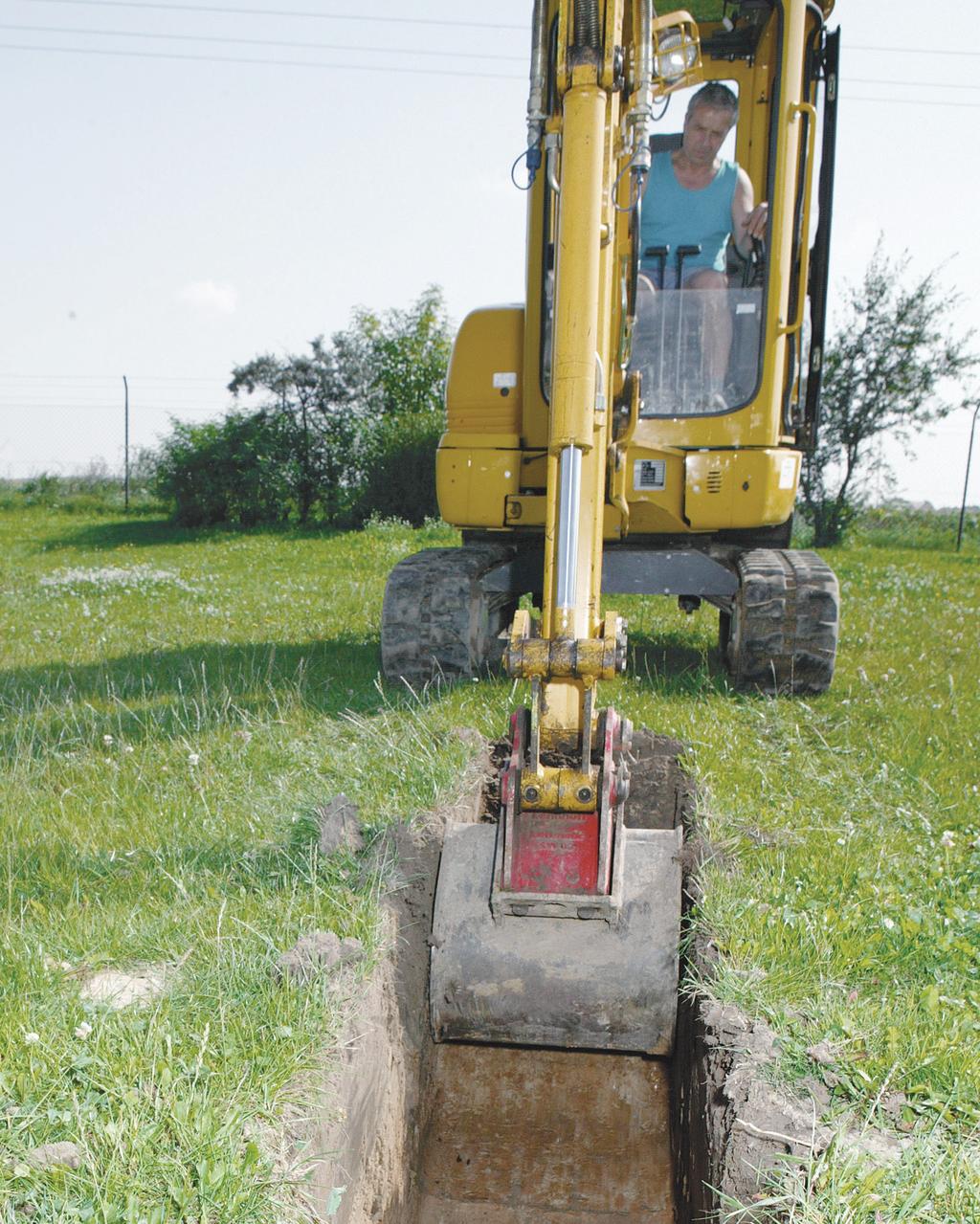 4.7 Zemní práce Rozměry výkopu pro potrubí ovlivňují míru a rozložení zatížení půdy, a tím i únosnost potrubí.