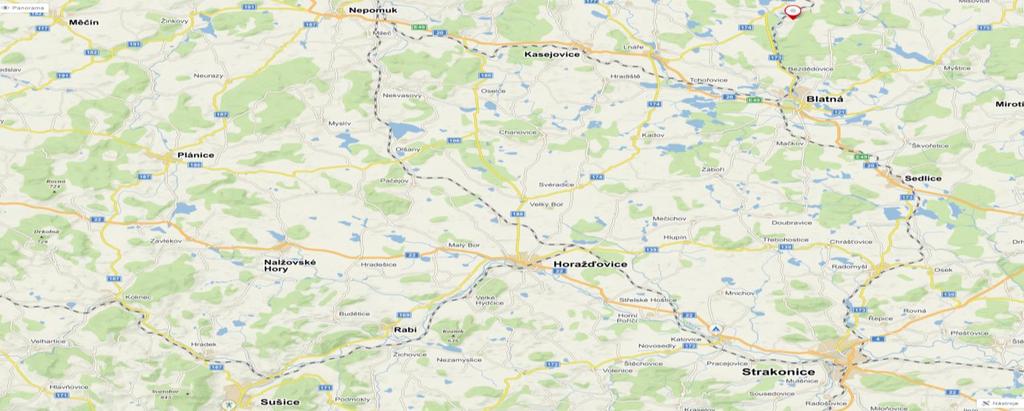 Obrázek č. 4: Mapa porovnávacích n e mov itý ch věc i 2 3 1 zdroj: mapy.cz Stručný přehled výše popsaných vlastností porovnávacích nemovitých věcí je uveden v tabulce níže.