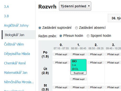 A)...... a z pohledu vyučujícího, který tento předmět ve 3.A učí.